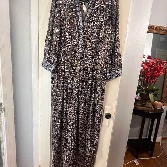 NWOT  Anthropologie Christine Silken Satin Jumpsuit US 14 - Picture 12 of 15